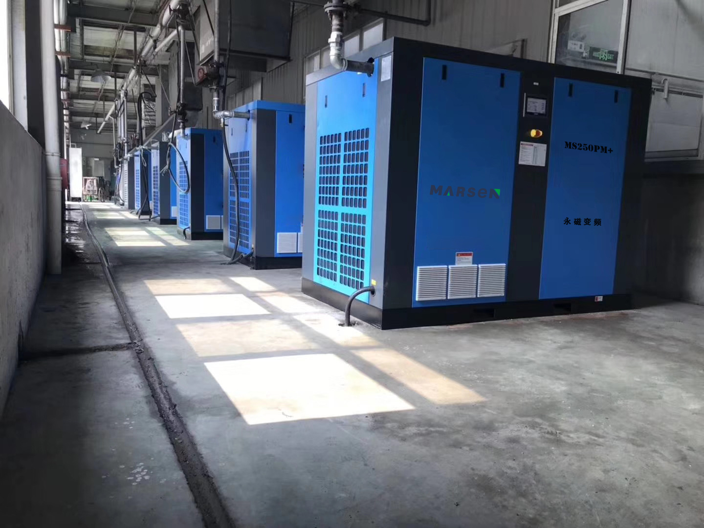 瑪爾森永磁變頻75KW6套應用于山西某機械加工有限公司